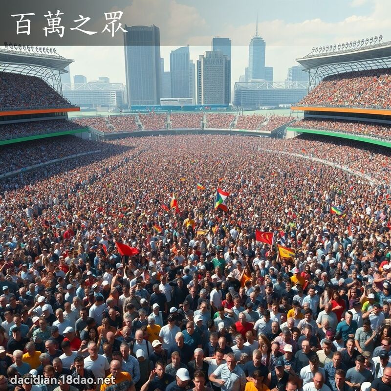 百万之眾 - 国语大辞典配图