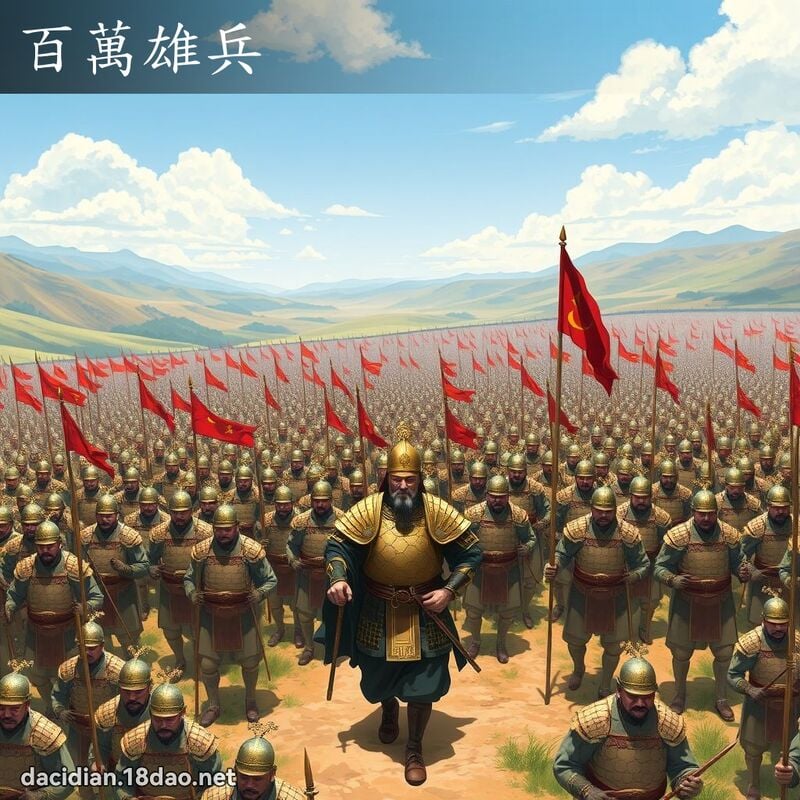 百萬雄兵 - 國語大辭典配圖