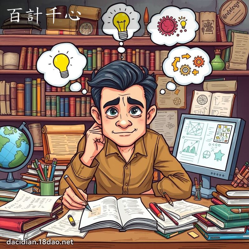 百計千心 - 國語大辭典配圖