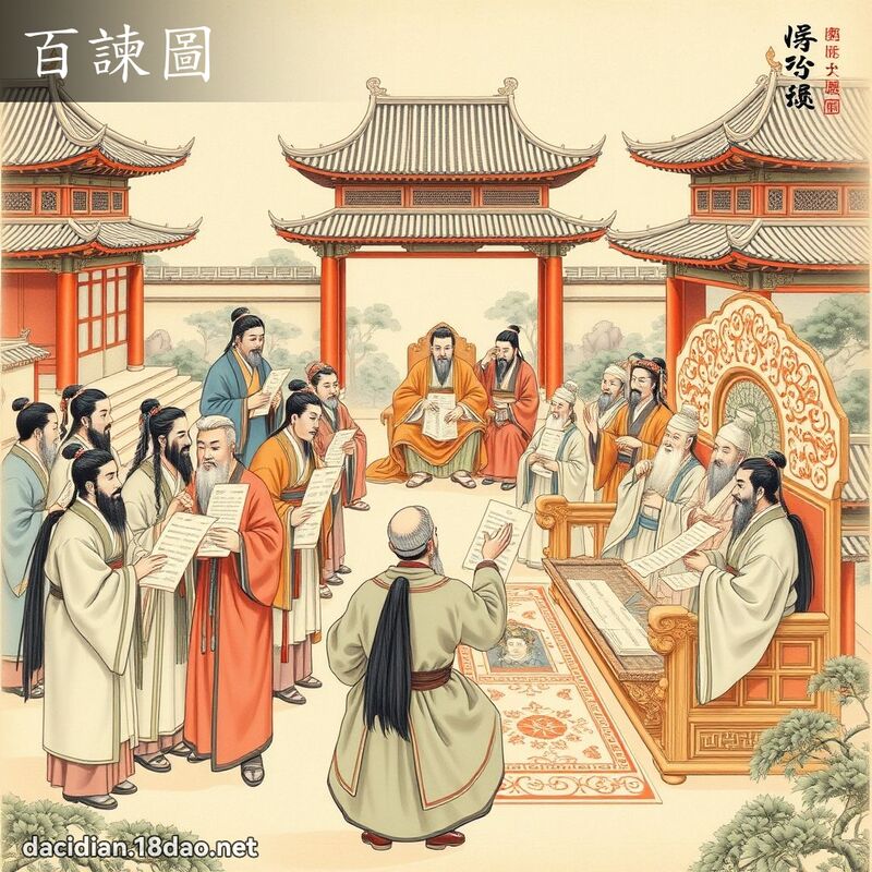 百諫图 - 国语大辞典配图