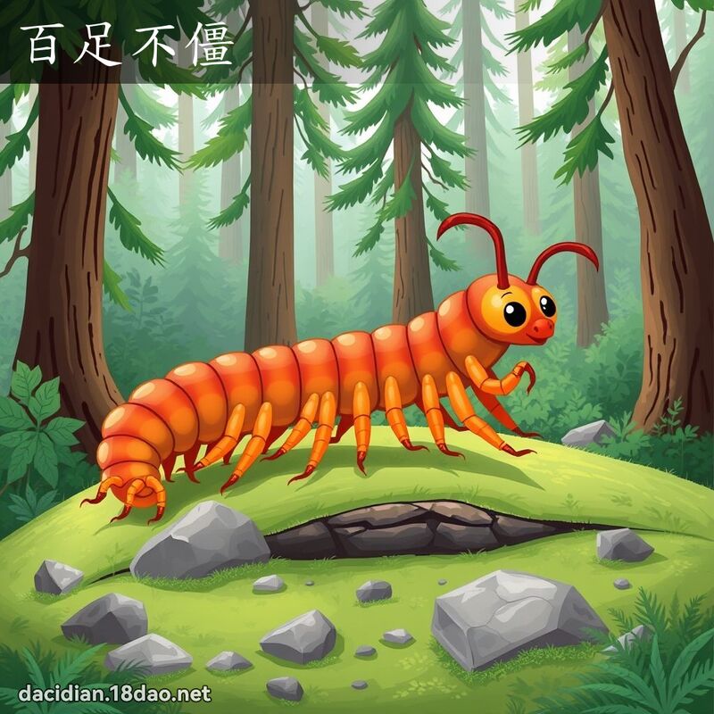 百足不僵 - 国语大辞典配图