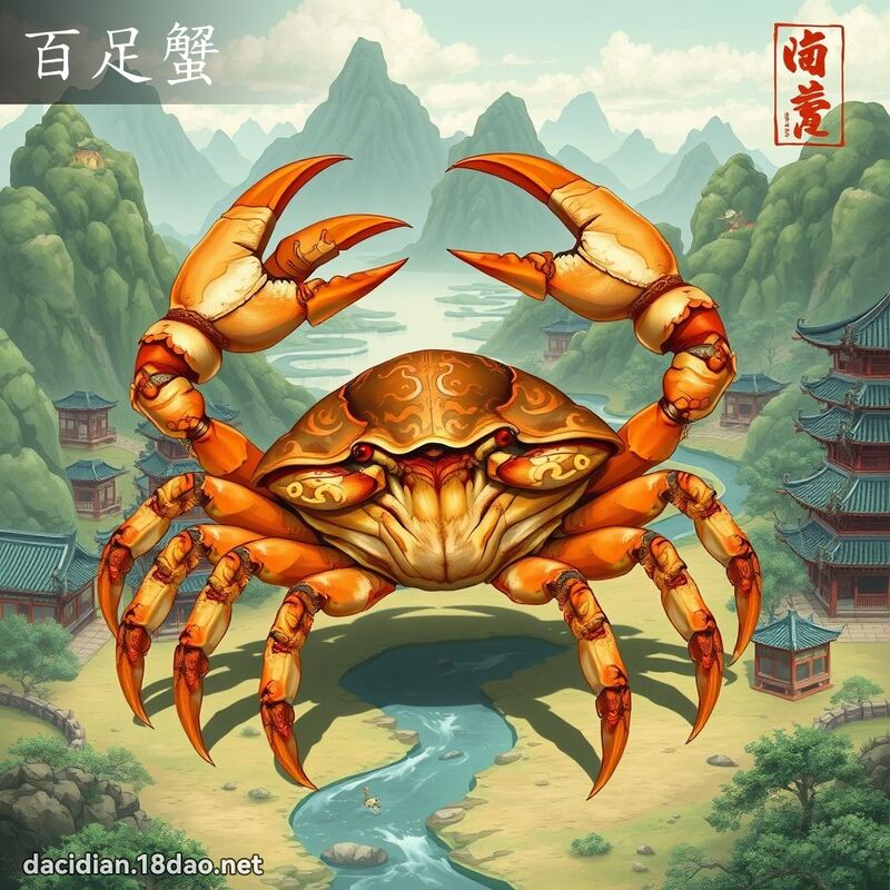 百足蟹 - 國語大辭典配圖