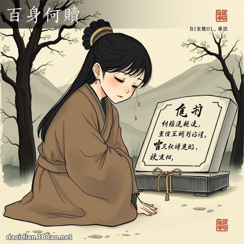 百身何贖 - 國語大辭典配圖