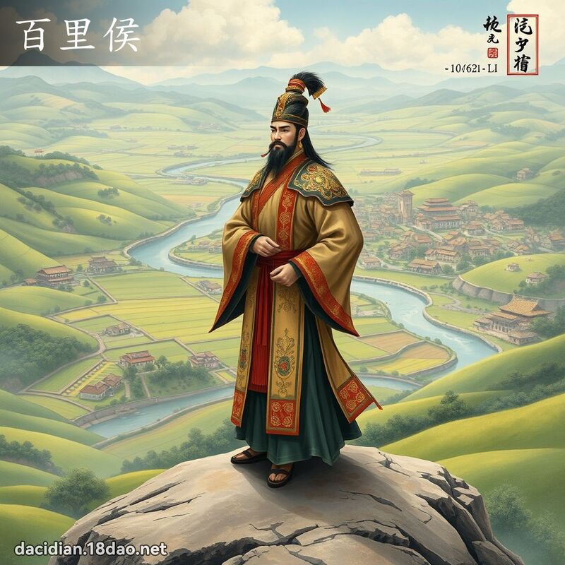 百里侯 - 國語大辭典配圖