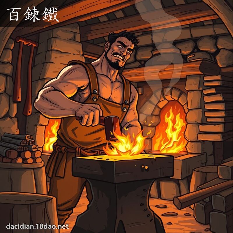 百鍊鐵 - 國語大辭典配圖