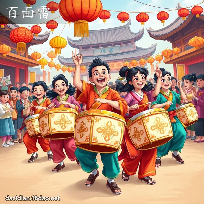 百面雷 - 國語大辭典配圖