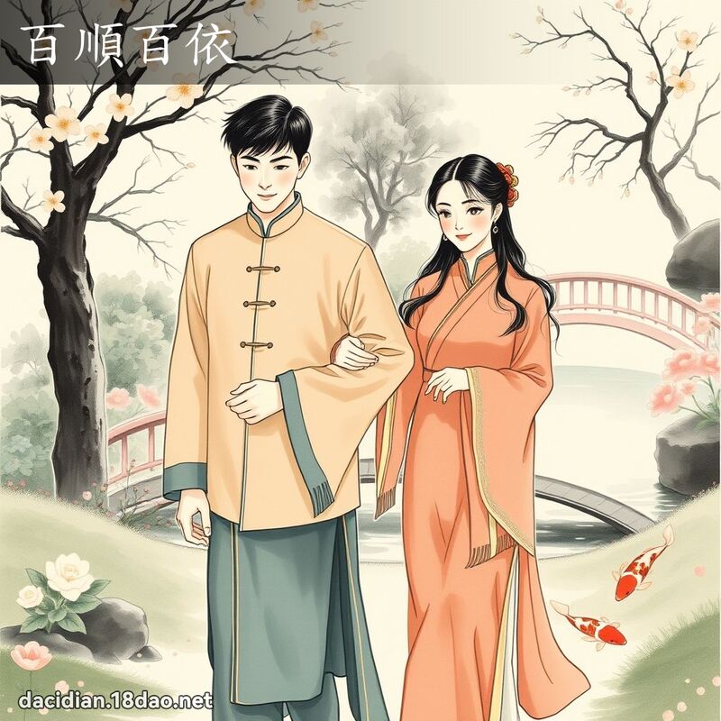 百顺百依 - 国语大辞典配图