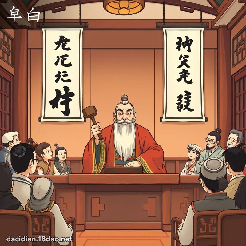 皁白 - 国语大辞典配图