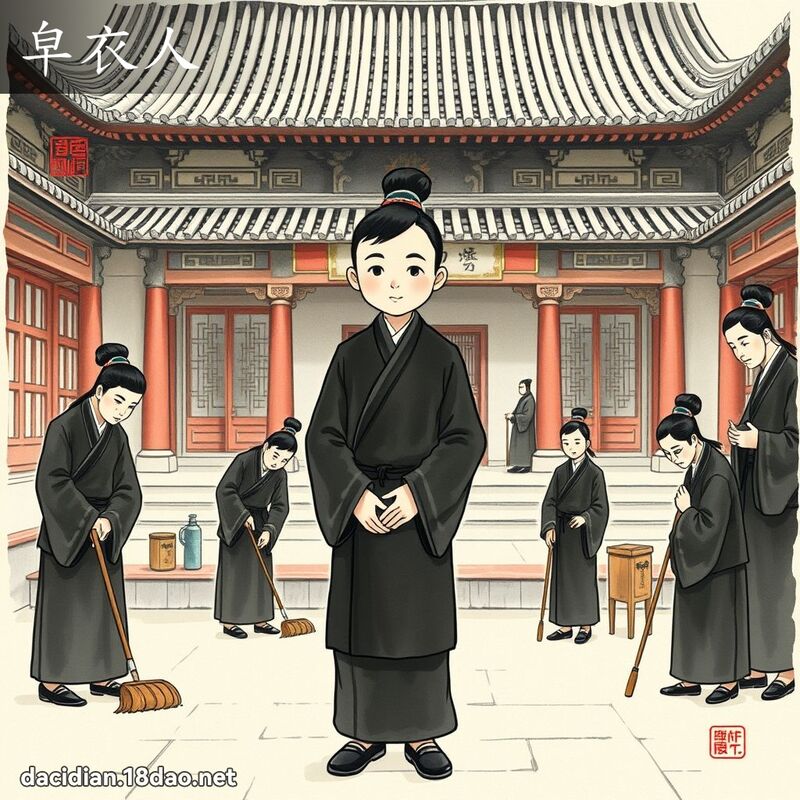 皁衣人 - 国语大辞典配图
