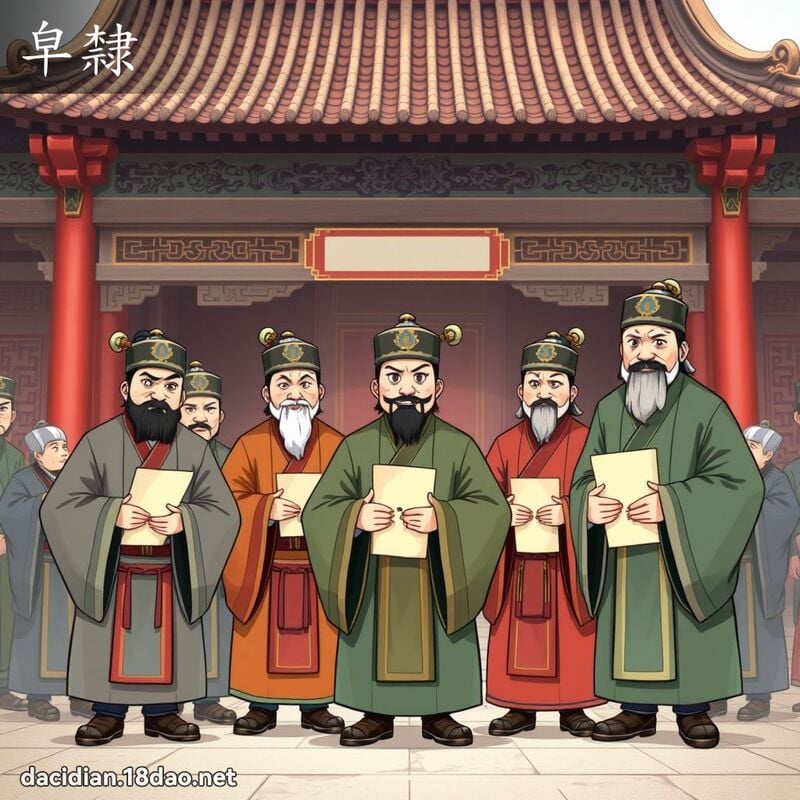 皁隸 - 國語大辭典配圖