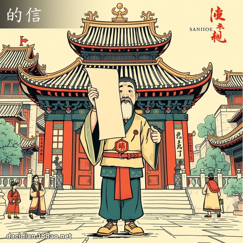 的信 - 國語大辭典配圖