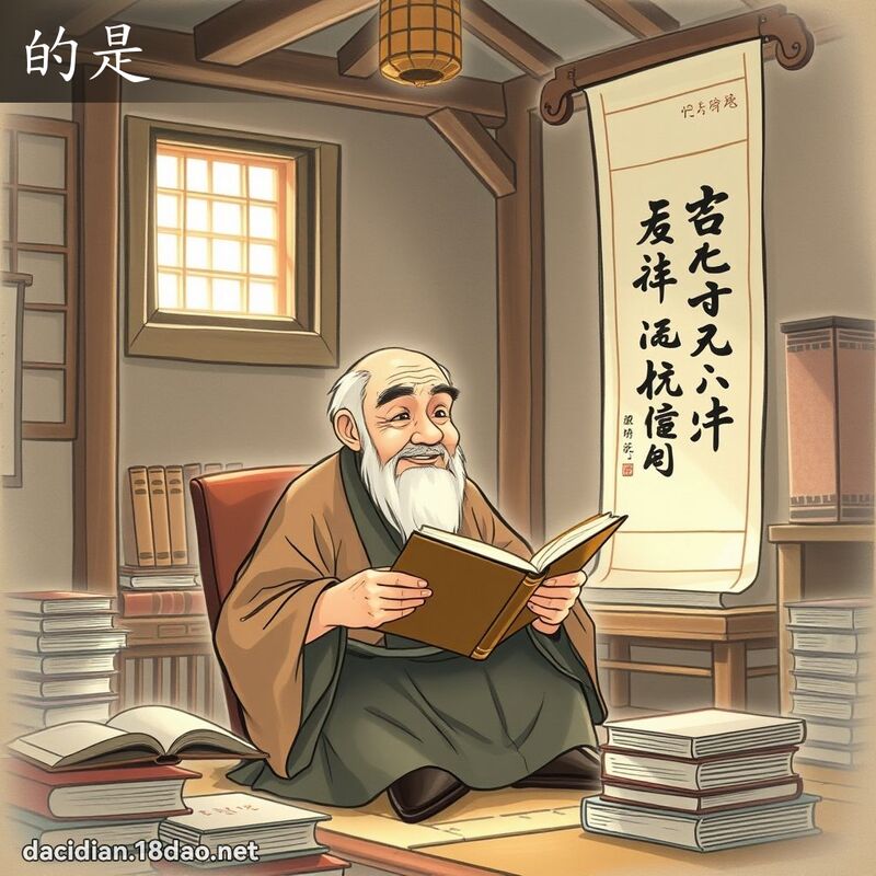 的是 - 国语大辞典配图