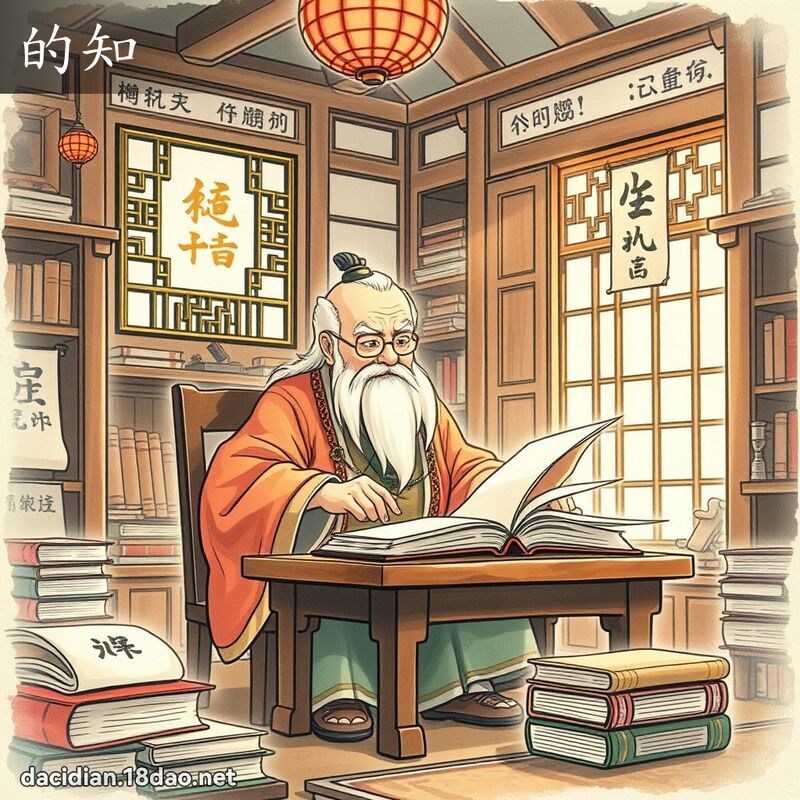 的知 - 国语大辞典配图