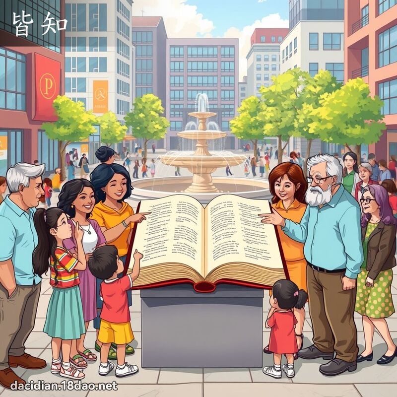 皆知 - 國語大辭典配圖