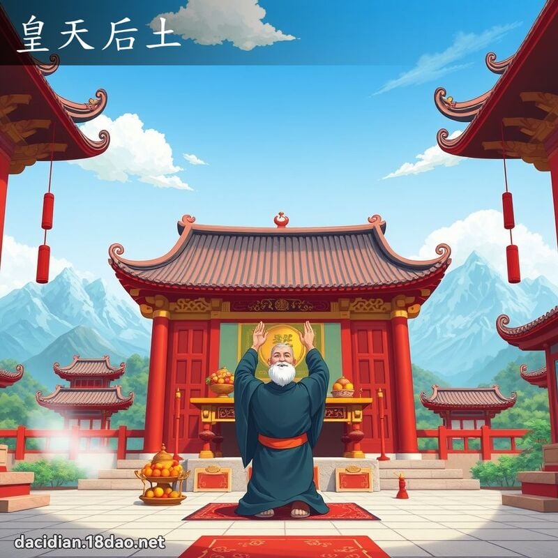皇天后土 - 国语大辞典配图