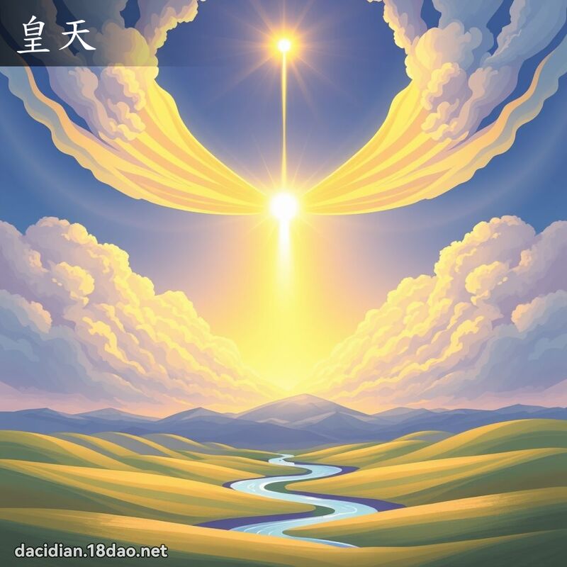 皇天 - 國語大辭典配圖