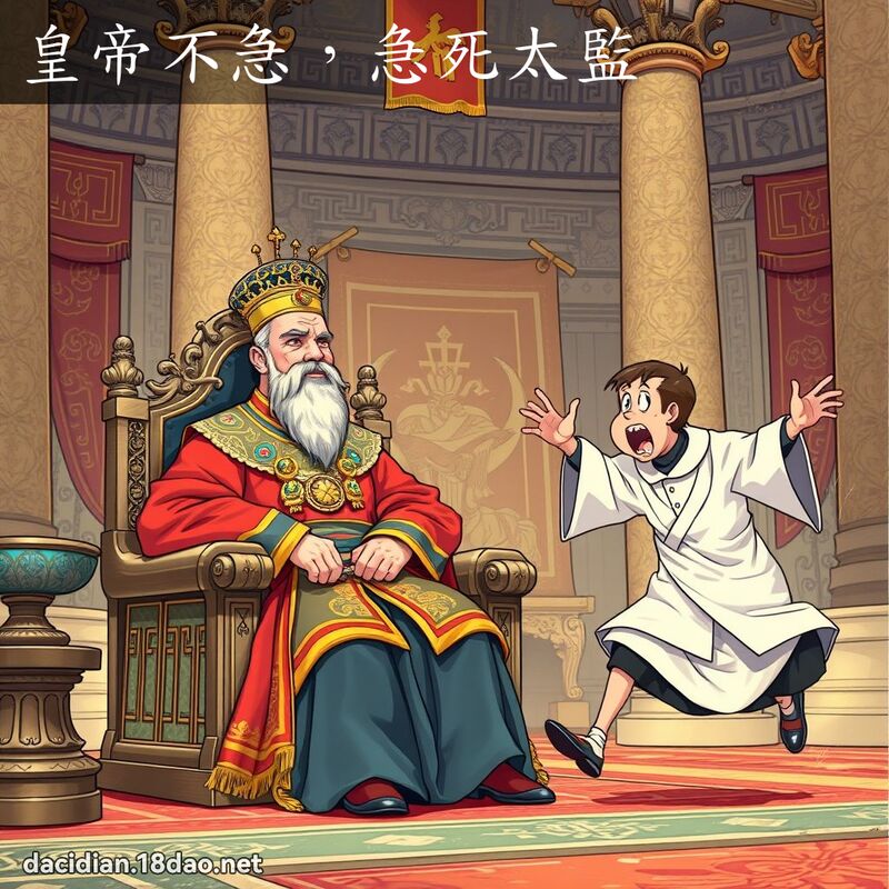 皇帝不急，急死太监 - 国语大辞典配图