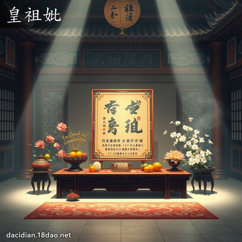 皇祖妣 - 國語大辭典配圖