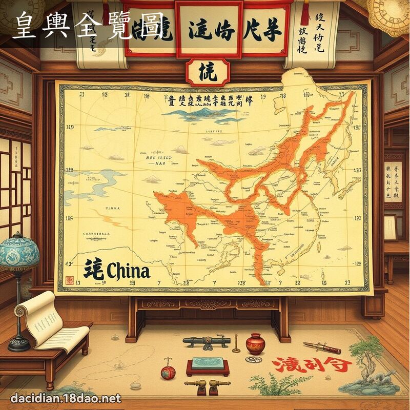 皇輿全覽圖 - 國語大辭典配圖