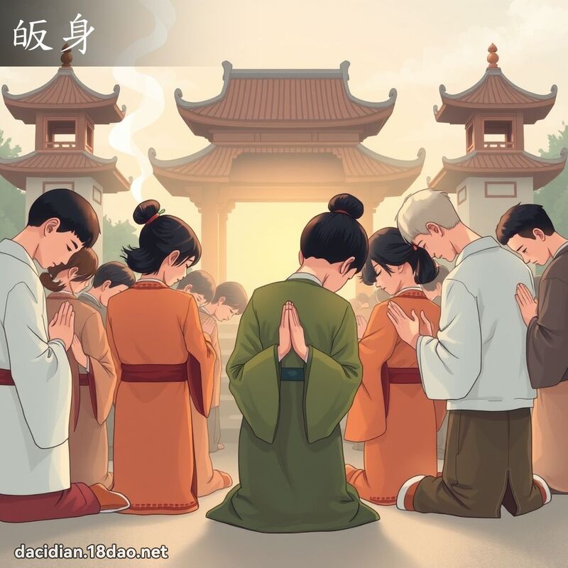皈身 - 國語大辭典配圖