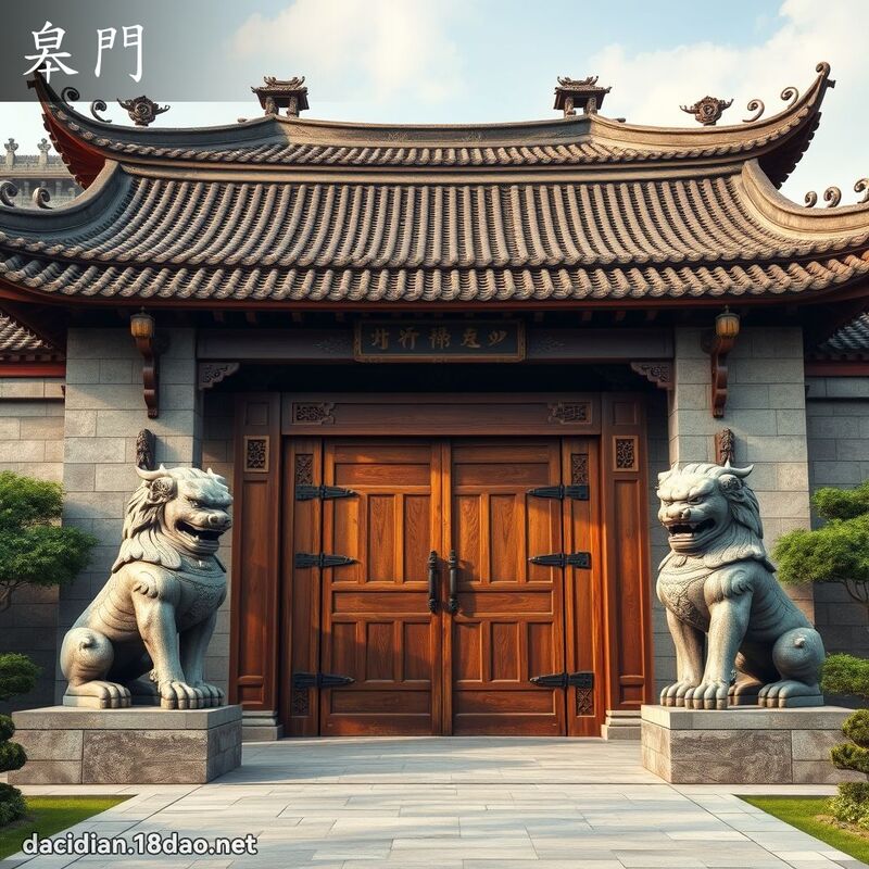 皋門 - 國語大辭典配圖