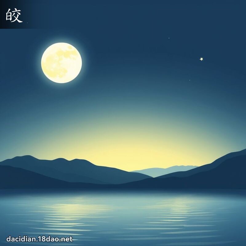 皎 - 國語大辭典配圖