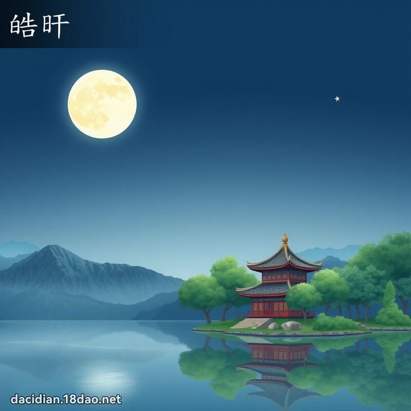 皓旰 - 国语大辞典配图