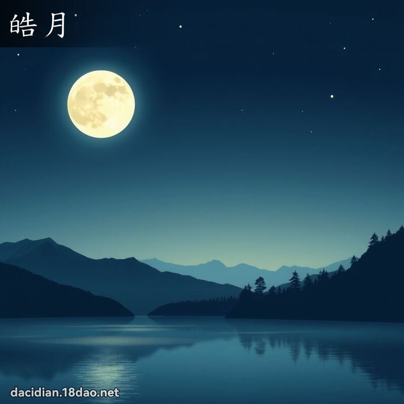皓月 - 国语大辞典配图