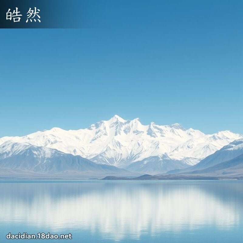 皓然 - 国语大辞典配图