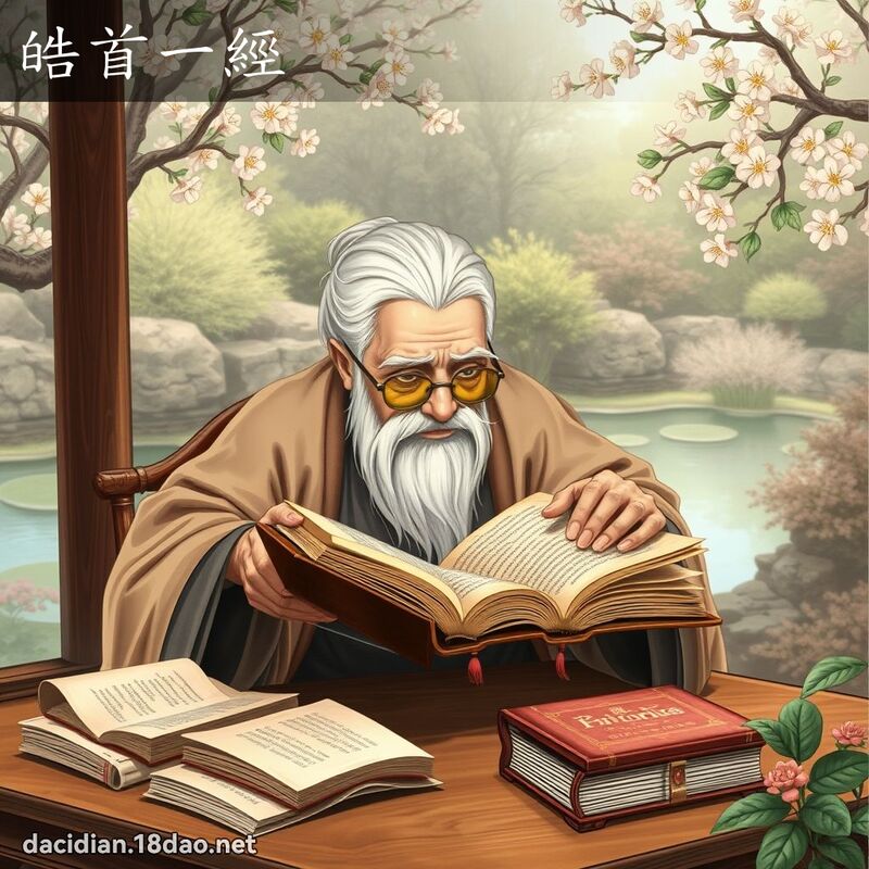 皓首一经 - 国语大辞典配图
