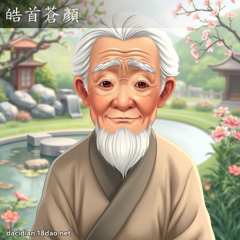 皓首蒼顏 - 國語大辭典配圖