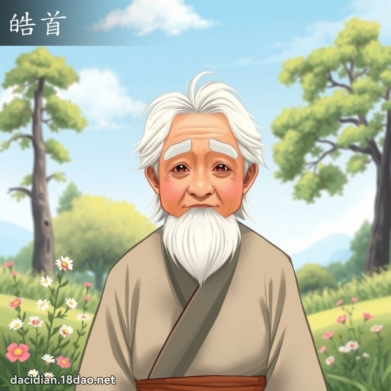 皓首 - 国语大辞典配图
