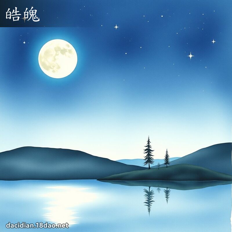 皓魄 - 國語大辭典配圖