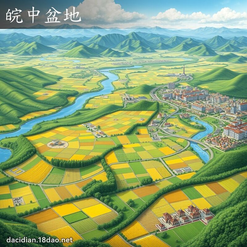 皖中盆地 - 国语大辞典配图