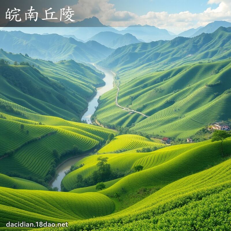 皖南丘陵 - 國語大辭典配圖