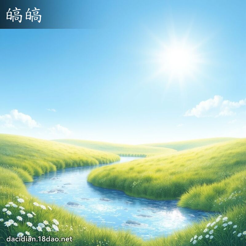 皜皜 - 國語大辭典配圖