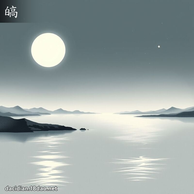 皜 - 国语大辞典配图
