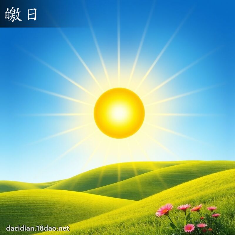 皦日 - 國語大辭典配圖