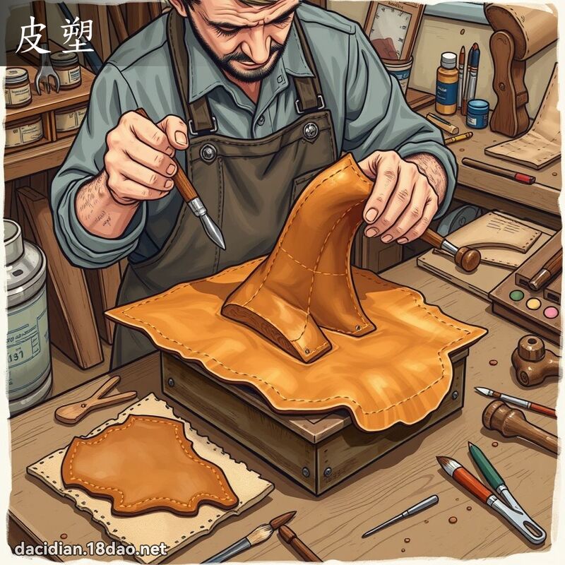 皮塑 - 国语大辞典配图