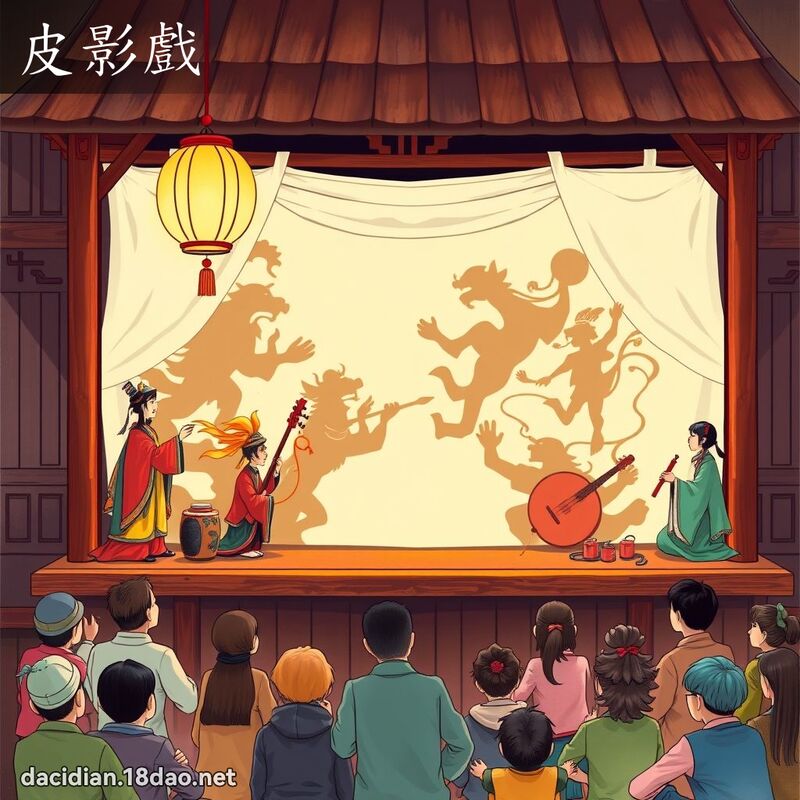 皮影戏 - 国语大辞典配图