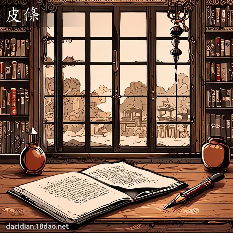 皮條 - 國語大辭典配圖