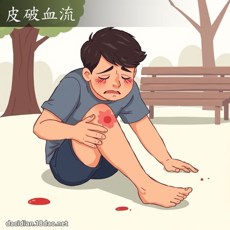 皮破血流 - 国语大辞典配图