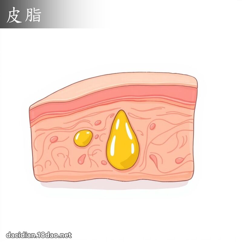 皮脂 - 国语大辞典配图