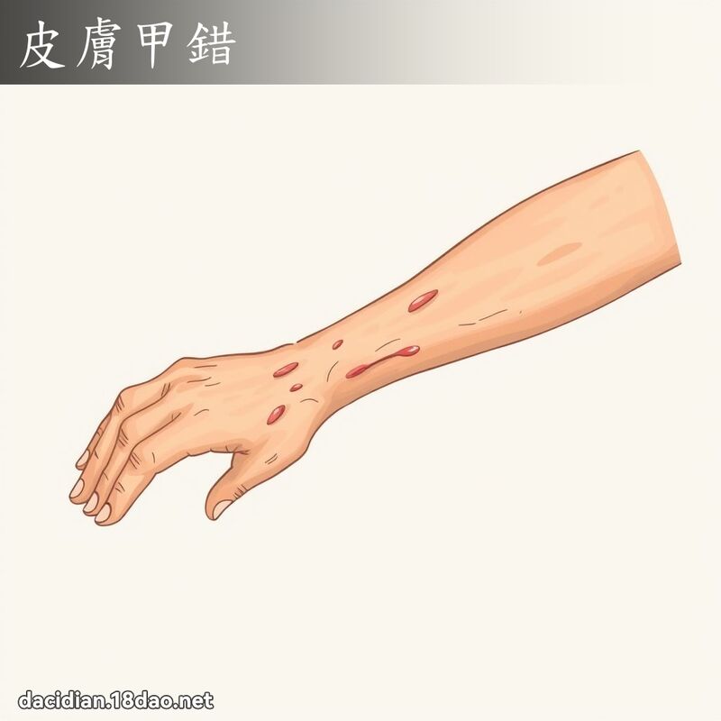 皮肤甲错 - 国语大辞典配图