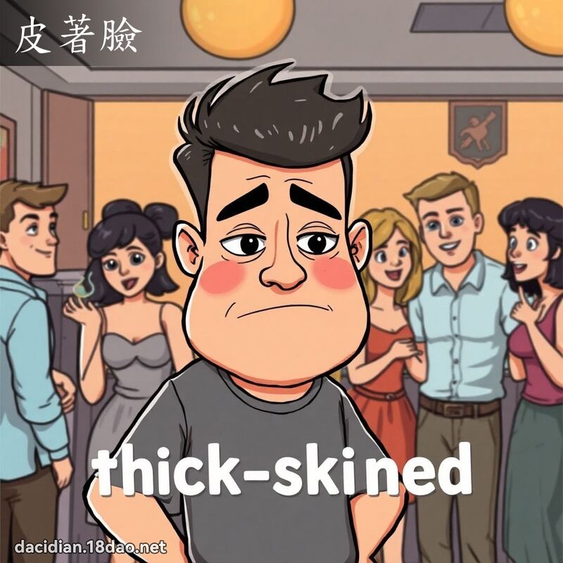 皮著臉 - 國語大辭典配圖