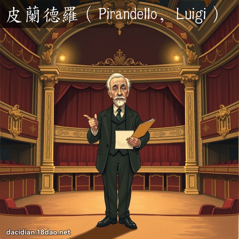 皮蘭德羅（Pirandello, Luigi） - 國語大辭典配圖