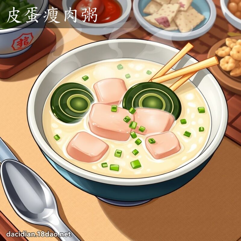 皮蛋瘦肉粥 - 國語大辭典配圖