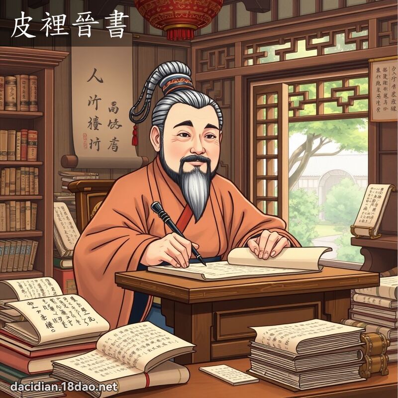 皮裡晉書 - 國語大辭典配圖