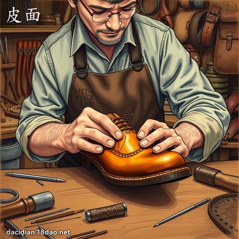 皮面 - 国语大辞典配图