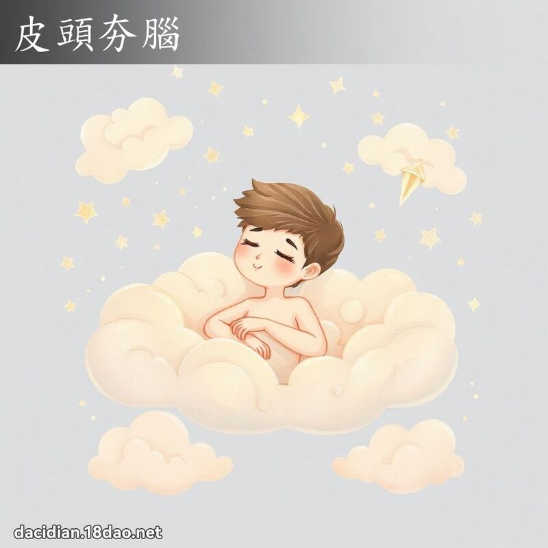 皮頭夯腦 - 國語大辭典配圖